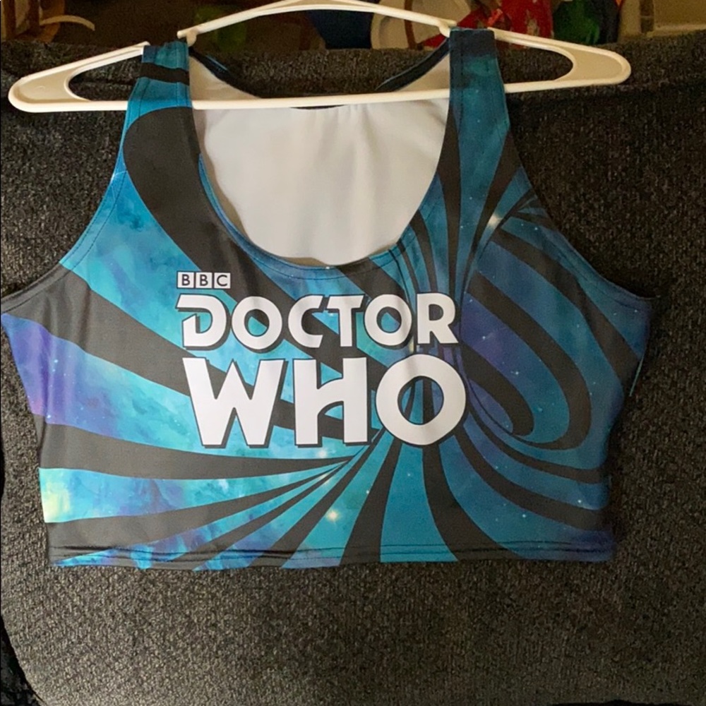 Dr who blackmilk crop tank top